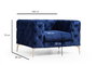 Atelier Del Sofa Como - Sillón Orejero Azul Marino